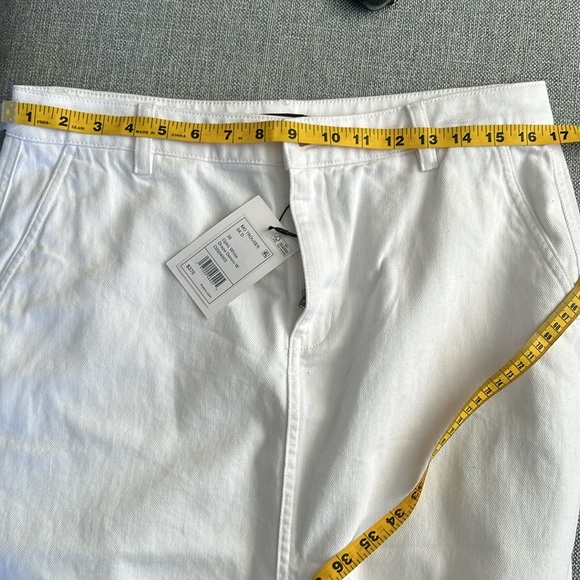 Theory Denim H-Line White Midi-Skirt Size 30 (8-10) - Picture 15 of 15
